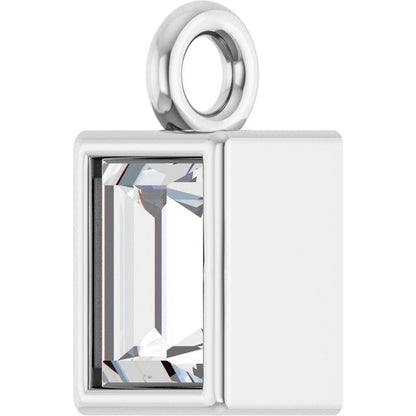 .08 CT Natural Diamond Dangle, 2.9 mm x 5.7 mm