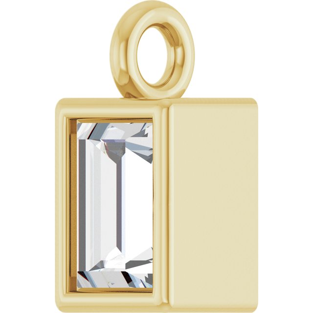 .08 CT Natural Diamond Dangle, 2.9 mm x 5.7 mm