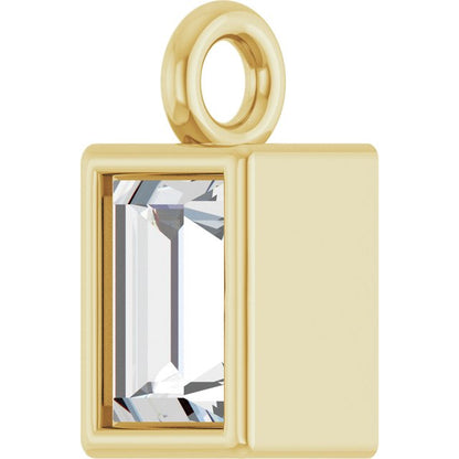 .08 CT Natural Diamond Dangle, 2.9 mm x 5.7 mm
