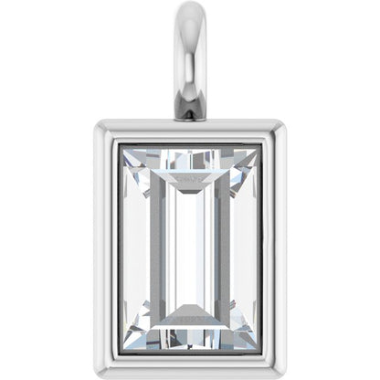 .08 CT Lab-Grown Diamond Dangle, 2.9 mm x 5.7 mm