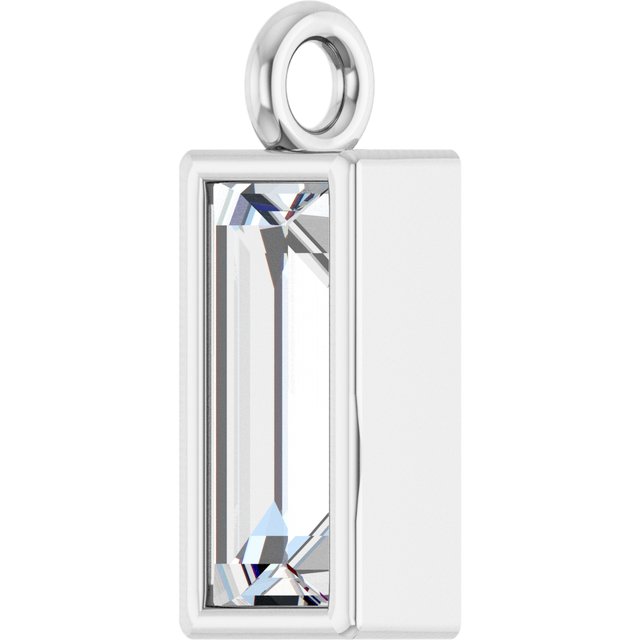 1/6 CT Natural Diamond Dangle, 2.9 mm x 7.7 mm