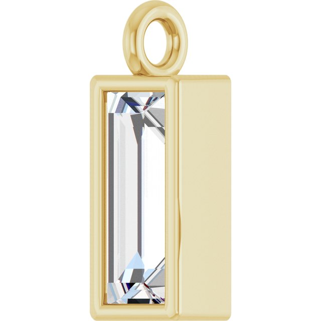 1/6 CT Natural Diamond Dangle, 2.9 mm x 7.7 mm