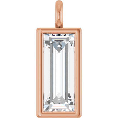 1/6 CT Lab-Grown Diamond Dangle, 2.9 mm x 7.7 mm