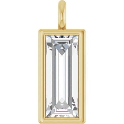 1/6 CT Lab-Grown Diamond Dangle, 2.9 mm x 7.7 mm