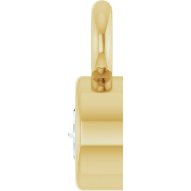 .02 CT Rose-Cut Natural Diamond Dangle