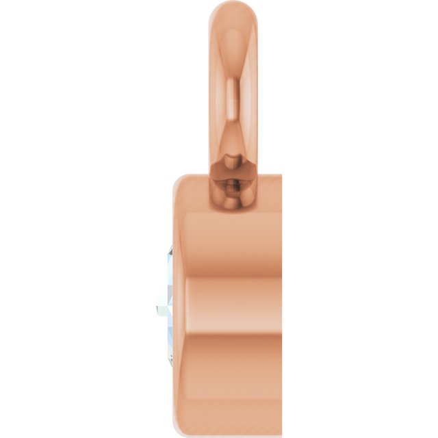 .02 CT Rose-Cut Natural Diamond Dangle