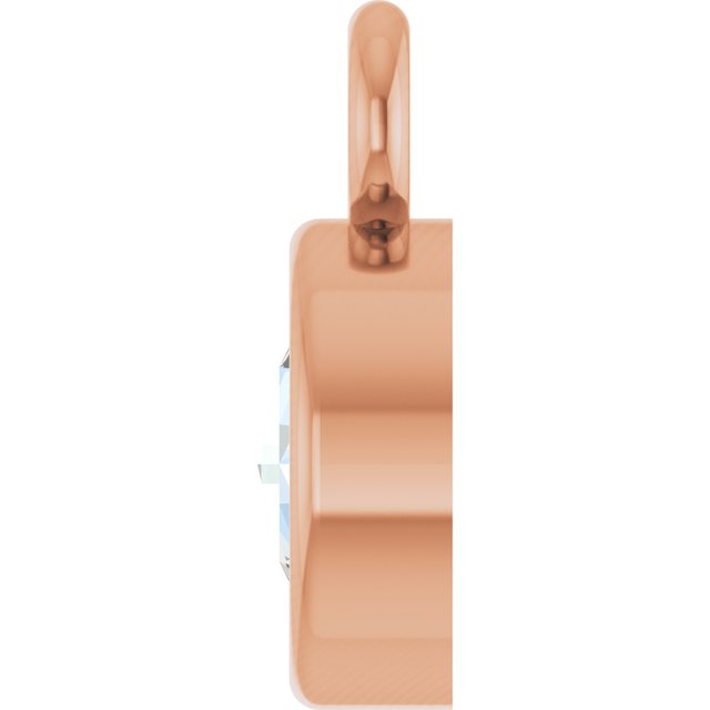 .06 CT Rose-Cut Natural Diamond Dangle