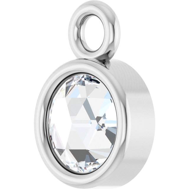 .06 CT Rose-Cut Natural Diamond Dangle