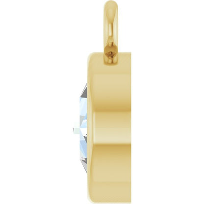 1/8 CT Rose-Cut Natural Diamond Dangle