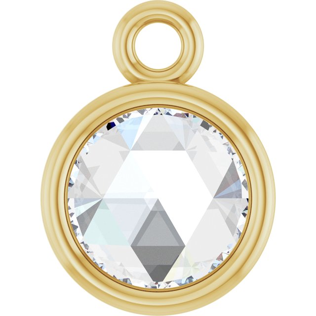 1/8 CT Rose-Cut Natural Diamond Dangle