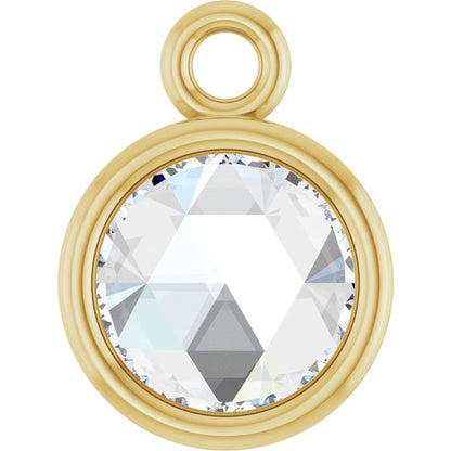 1/8 CT Rose-Cut Natural Diamond Dangle