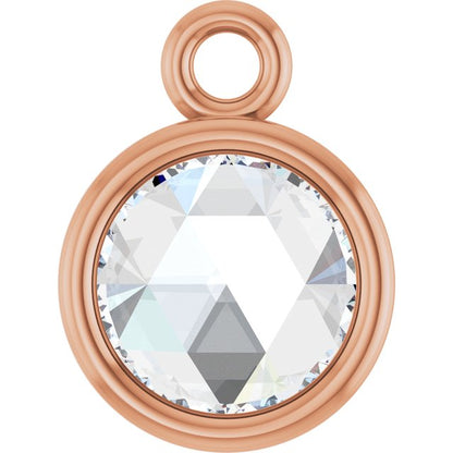 1/8 CT Rose-Cut Natural Diamond Dangle