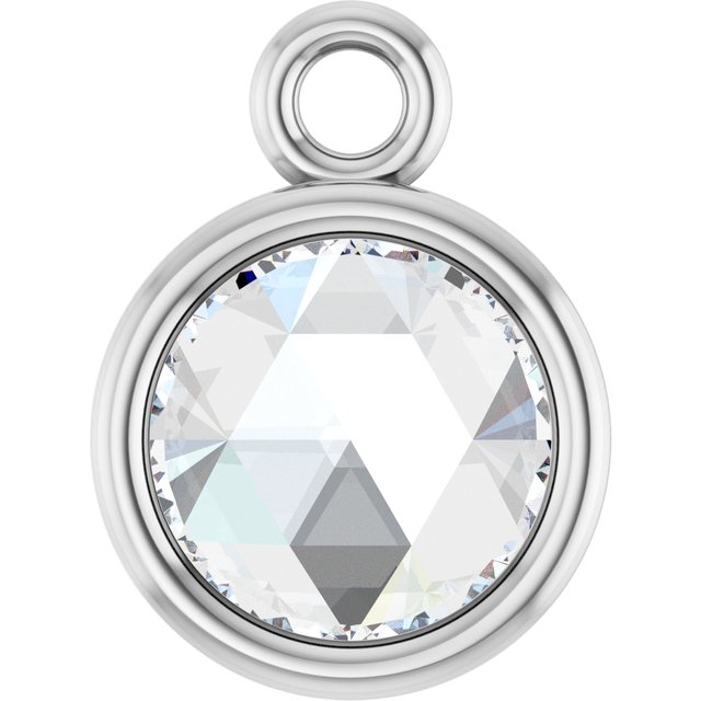 1/8 CT Rose-Cut Natural Diamond Dangle