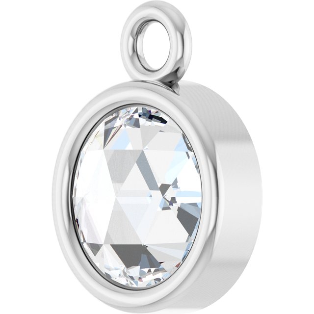 1/8 CT Rose-Cut Natural Diamond Dangle