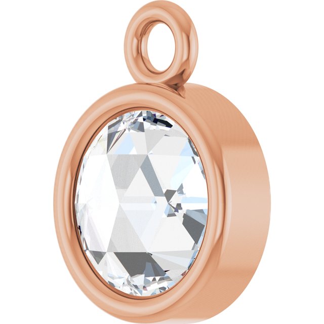 1/8 CT Rose-Cut Natural Diamond Dangle