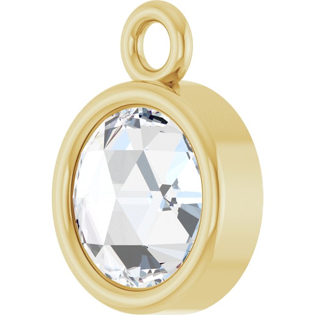 1/8 CT Rose-Cut Natural Diamond Dangle