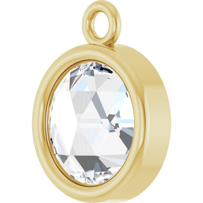 1/2 CT Rose-Cut Natural Diamond Dangle