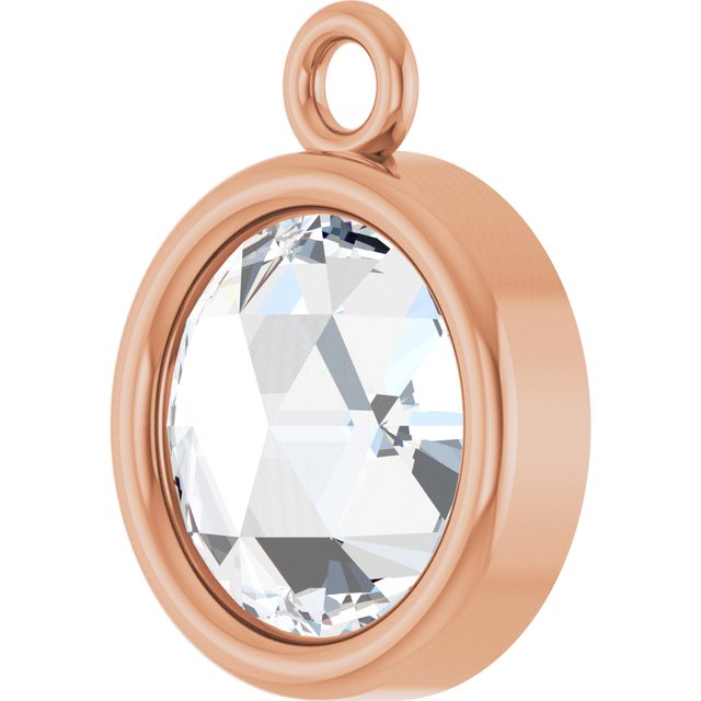 1/2 CT Rose-Cut Natural Diamond Dangle