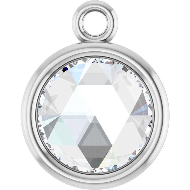 1/2 CT Rose-Cut Natural Diamond Dangle
