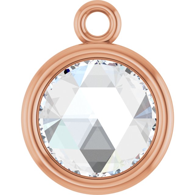 1/2 CT Rose-Cut Natural Diamond Dangle