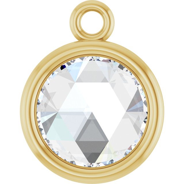 1/2 CT Rose-Cut Natural Diamond Dangle