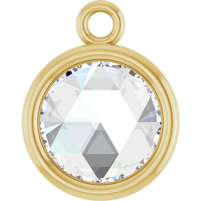 1/2 CT Rose-Cut Natural Diamond Dangle