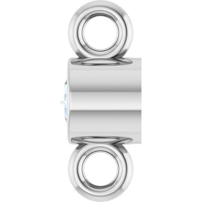 .02 CT Rose Cut Natural Diamond Link