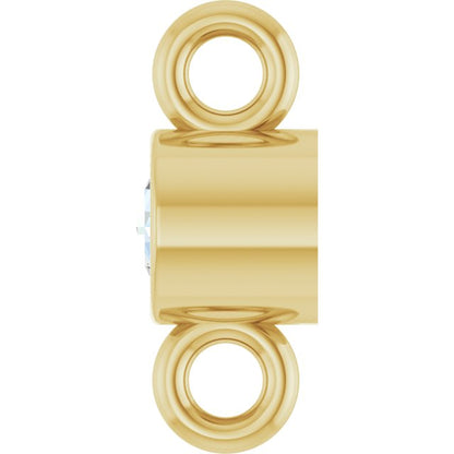 .02 CT Rose Cut Natural Diamond Link