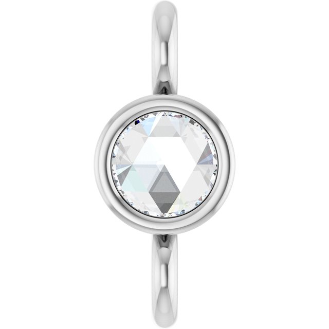 .02 CT Rose Cut Natural Diamond Link