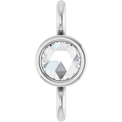 .02 CT Rose Cut Natural Diamond Link