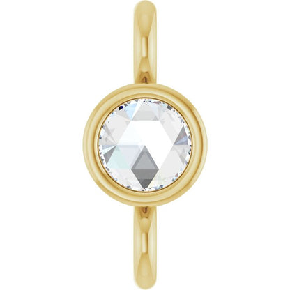 .02 CT Rose Cut Natural Diamond Link