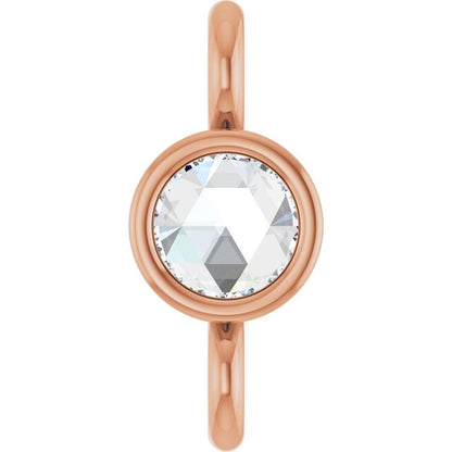.02 CT Rose Cut Natural Diamond Link