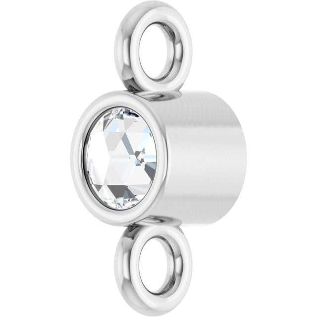 .02 CT Rose Cut Natural Diamond Link