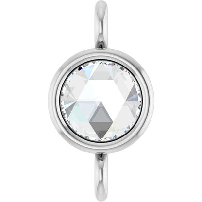 1/10 CT Rose-Cut Natural Diamond Link