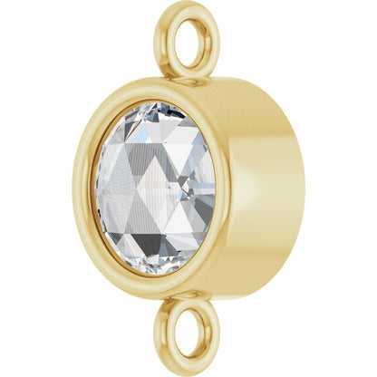 1/4 CT Rose-Cut Natural Diamond Link