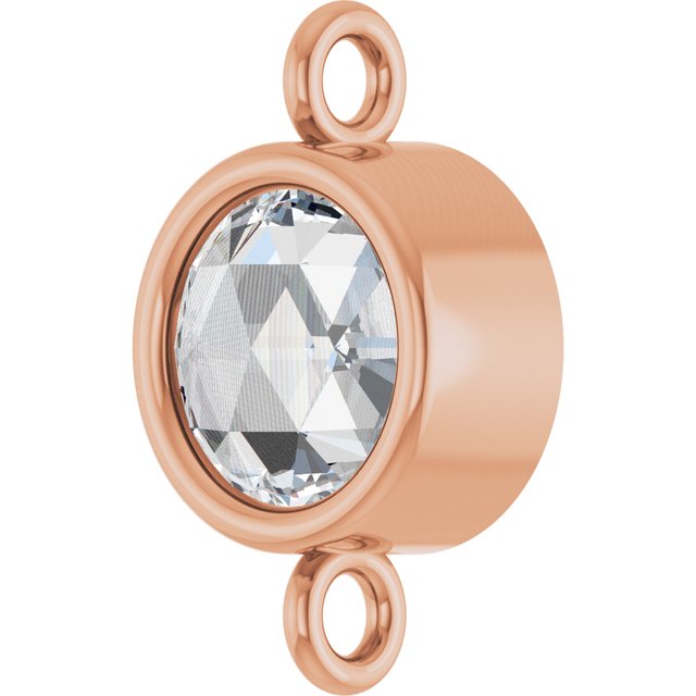 1/4 CT Rose-Cut Natural Diamond Link
