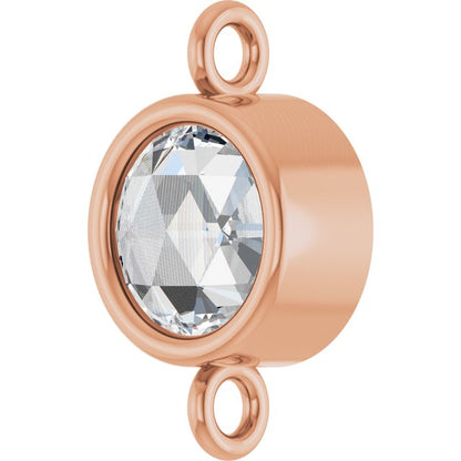 1/4 CT Rose-Cut Natural Diamond Link