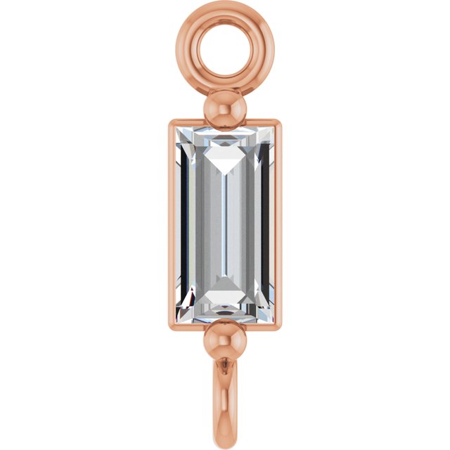 1/10 CT Natural Diamond 2-Prong Link