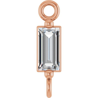 1/10 CT Natural Diamond 2-Prong Link