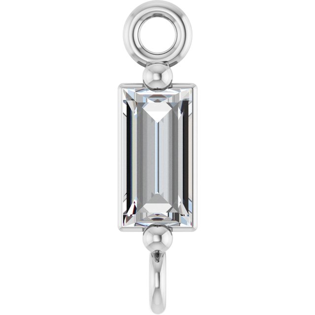1/10 CT Lab-Grown Diamond 2-Prong Link