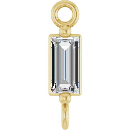 1/10 CT Natural Diamond 2-Prong Link