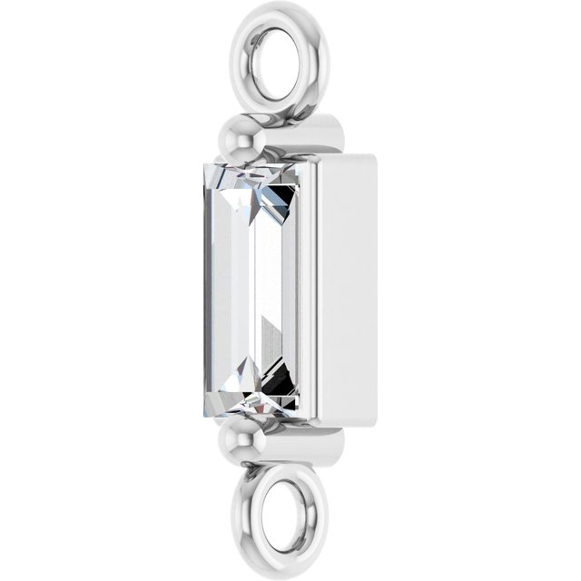 1/10 CT Natural Diamond 2-Prong Link
