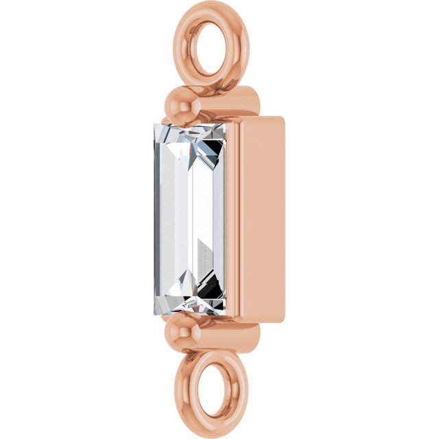 1/10 CT Natural Diamond 2-Prong Link