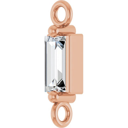 1/10 CT Natural Diamond 2-Prong Link
