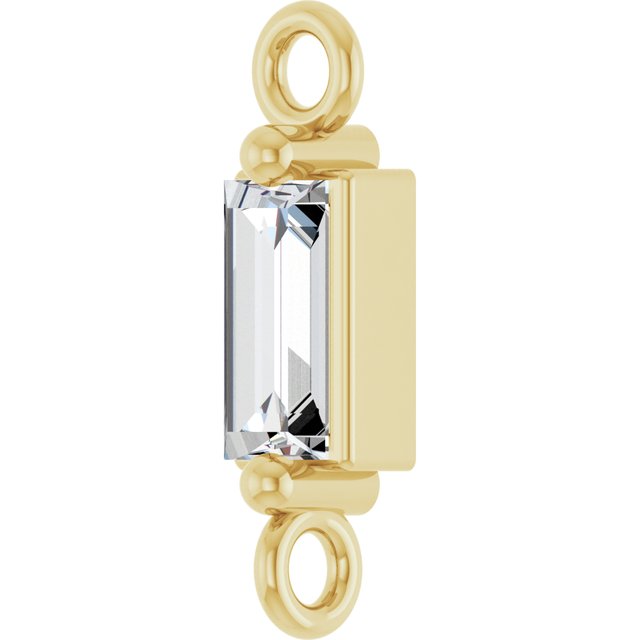 1/10 CT Natural Diamond 2-Prong Link