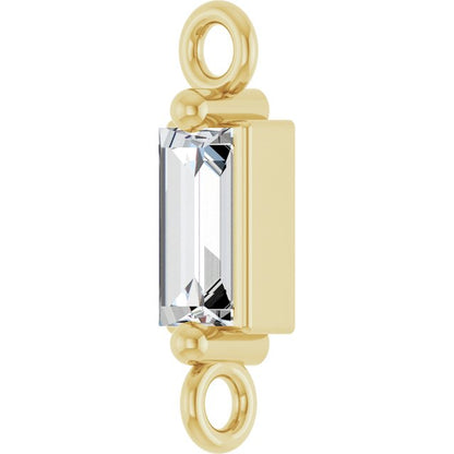 1/10 CT Natural Diamond 2-Prong Link