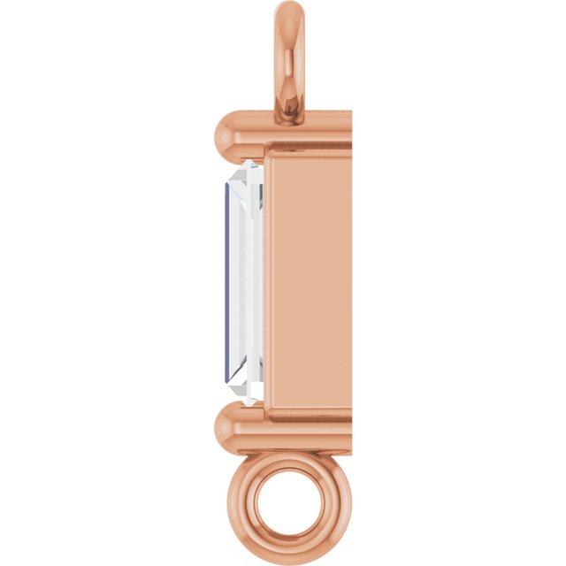 1/10 CT Natural Diamond 2-Prong Link