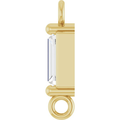 1/10 CT Lab-Grown Diamond 2-Prong Link