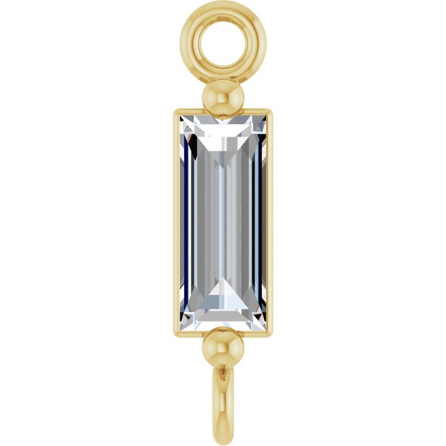 1/6 CT Lab-Grown Diamond 2-Prong Link
