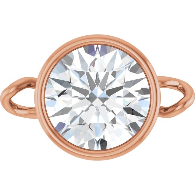3/4 CT Lab-Grown Diamond Bezel-Set Link, 7.25 mm x 11.1 mm
